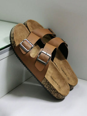 Sandales Homme en Cuir Élégantes | CHEVAL NOI