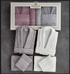 Peignoir Pour Homme et Fammes   de Bain Luxe  | CHEVAL NOIR