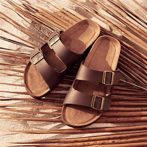 Sandales Homme en Cuir Élégantes | CHEVAL NOI