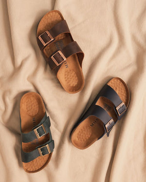 Sandales Homme en Cuir Élégantes | CHEVAL NOI