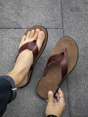 Sandales Homme en Cuir Élégantes | CHEVAL NOI