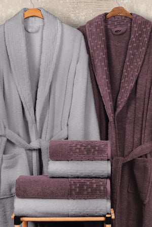 Peignoir Pour Homme et Fammes   de Bain Luxe  | CHEVAL NOIR