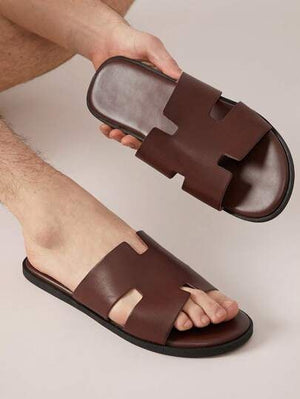 Sandales Homme en Cuir Élégantes | CHEVAL NOI