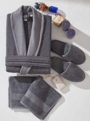 Peignoir Pour Homme et Fammes   de Bain Luxe  | CHEVAL NOIR