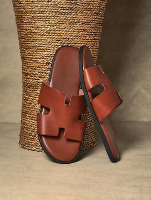 Sandales Homme en Cuir Élégantes | CHEVAL NOI